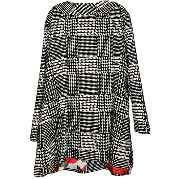 Sara Campbell Open Jacket Black & White, size 3X - Picture 2 of 12